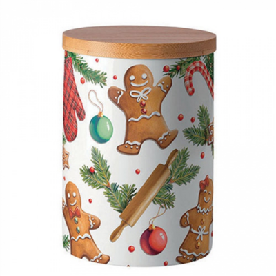 Gingerbread cookies porcelán konyhai tároló 13,5x10cm
