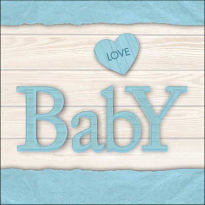 Baby Love Boy papírszalvéta 33x33cm, 20db-os