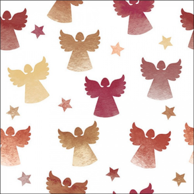 Angel silhouettes berry papírszalvéta 33x33cm, 20db-os