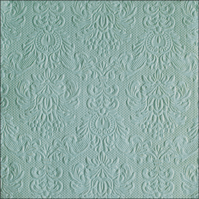 Elegance light sage dombornyomott papírszalvéta 40x40cm, 15db-os