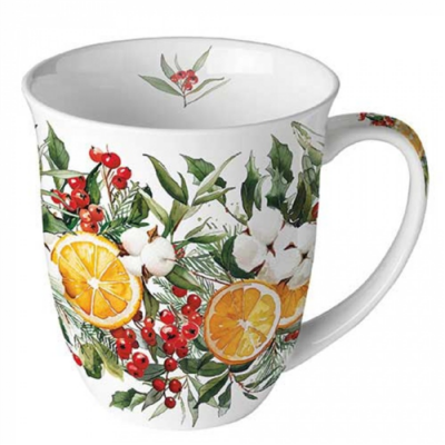 Winter Oranges porcelán bögre 400ml