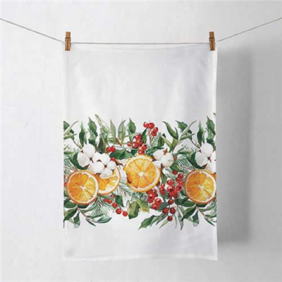 Winter Oranges konyharuha 50x70cm, 100% pamut