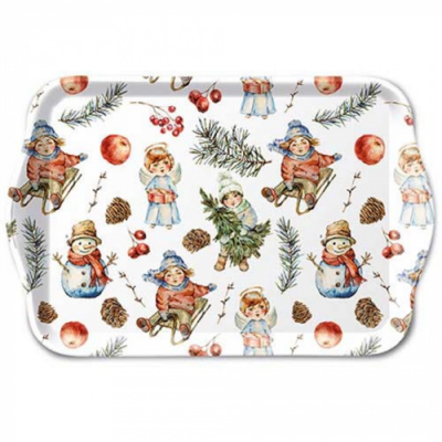 Playing outside white műanyag kistálca