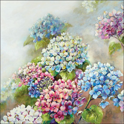 Hydrangea shades papírszalvéta 33x33cm, 20db-os