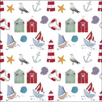 Nautical items papírszalvéta 33x33cm, 20db-os