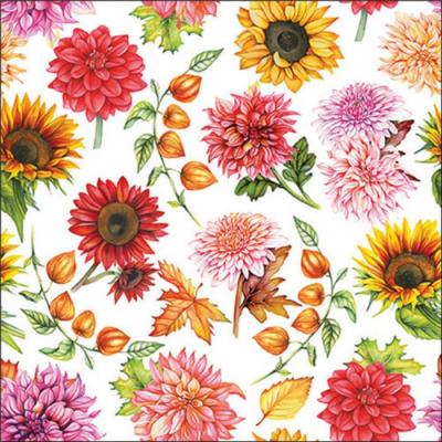 Autumn blooming papírszalvéta 33x33cm, 20db-os