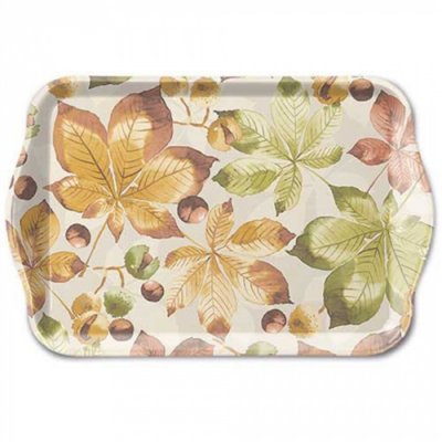 Castanea műanyag tálca 13x21cm