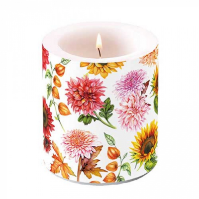 Átvilágítós gyertya 10cm Autumn blooming
