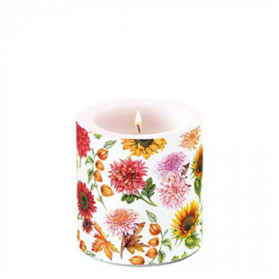 Autumn blooming átvilágítós gyertya 8cm