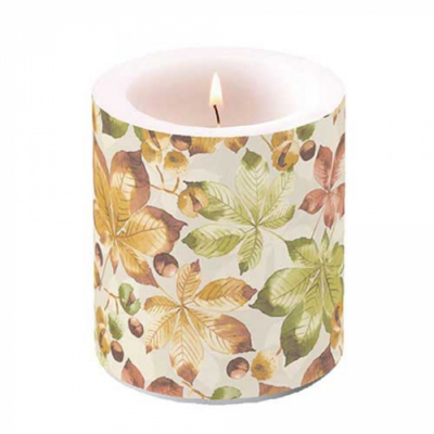 Átvilágítós gyertya 10x10cm Castanea