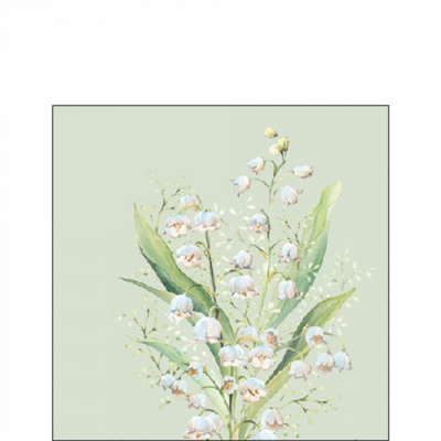 Lily of the valley papírszalvéta 25x25cm, 20db-os