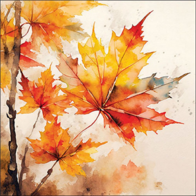 Vibrant leaves papírszalvéta 33x33cm, 20db-os