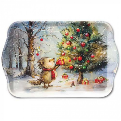 Present for hedgehog műanyag kistálca 13x21cm