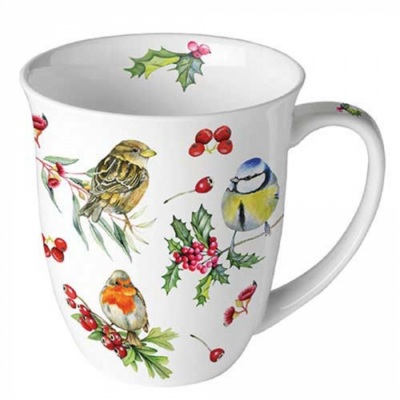 Birds in Winter porcelán bögre 400ml