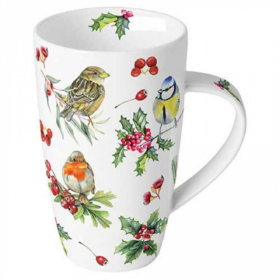 Birds in Winter porcelán bögre 600ml