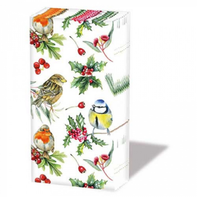 Birds in Winter papírzsebkendő 10db-os