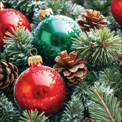 Frozen Baubles papírszalvéta 33x33cm, 20db-os