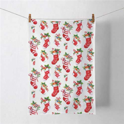 X-mas stockings white konyharuha 50x70cm, 100% pamut