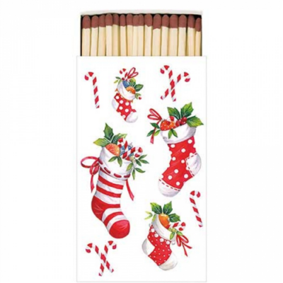 X-mas stockings white gyufa 6,5x11cm