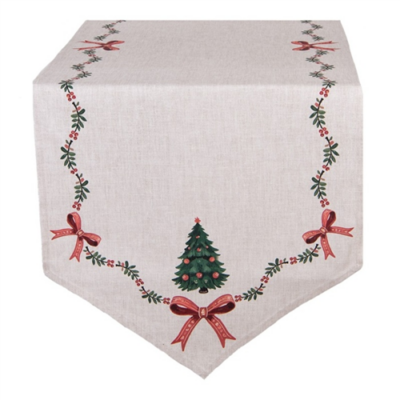 Karácsonyi mintás asztali futó 50x160cm Traditional Christmas Harmony