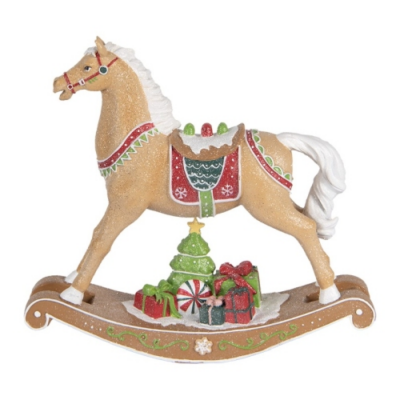 Hintaló fenyővel és ajándékokkal - Karácsonyi dekoráció