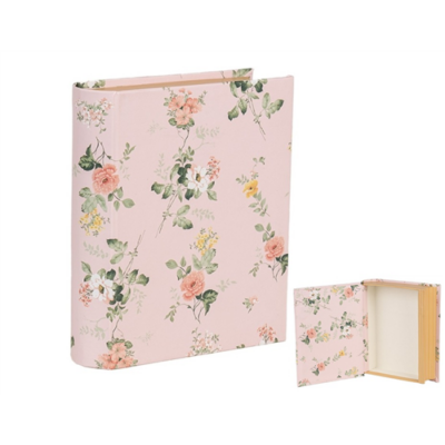 Rózsás karton könyvdoboz