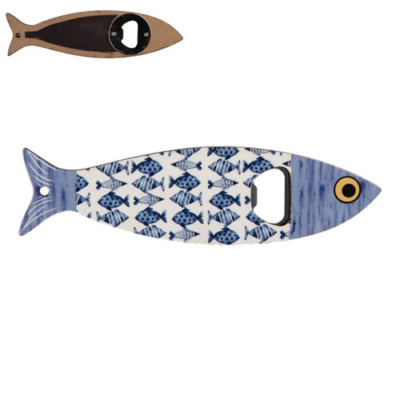 Kerámia hal formájú üvegnyitó 5x18x1cm