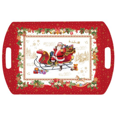 Műanyag tálca 52x35cm - Christmas Memories