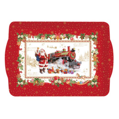 Műanyag tálca - 33x22cm - Christmas Memories