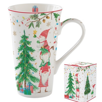 Porcelán bögre - 600ml - Ready for Christmas