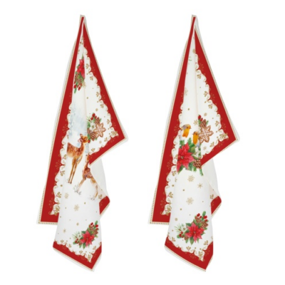 Konyharuha szett 2 db-os 50x70cm, 100% pamut, Christmas Melody