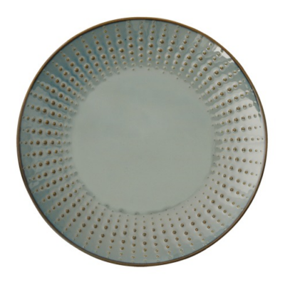 Porcelán desszertes tányér - 21cm - Drops Celadon
