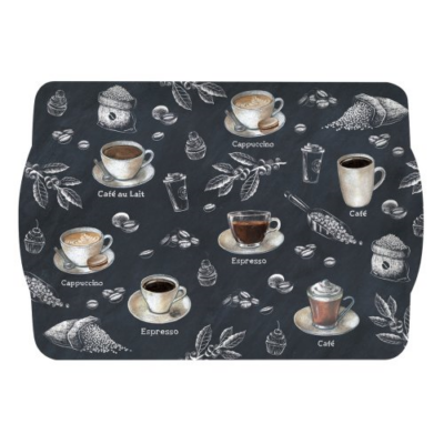 Műanyag tálca - 33x22cm - Barista