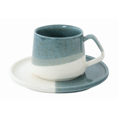 Porcelán eszpresszó csésze - 130ml - Double green