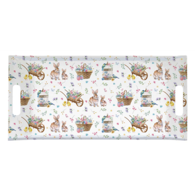 Műanyag tálca 41x19cm Spring Bloom