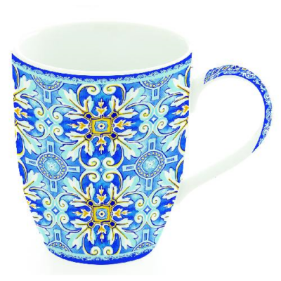 Porcelán bögre - 350ml - Maiolica Blue