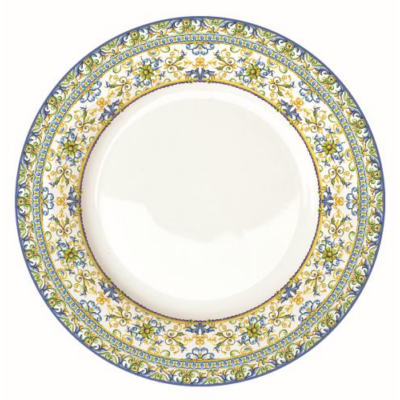 Porcelán lapostányér 26,5cm, Capri