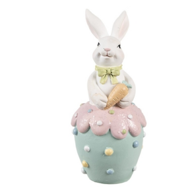 Nyuszi répával, muffinon - Húsvéti dekoráció