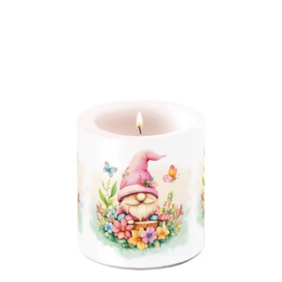 Charming gnome átvilágítós gyertya 8x7,5cm