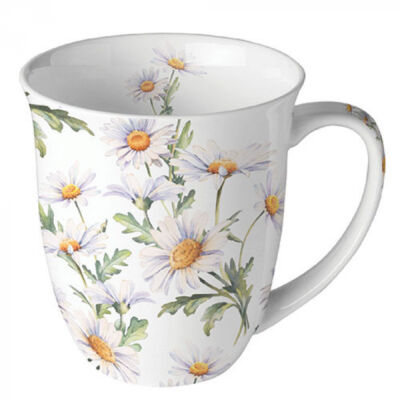 Beautiful daisies white porcelán bögre 400ml