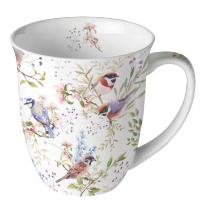 Busy birds porcelán bögre 400ml