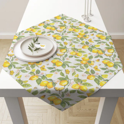 Asztalterítő - 90x90cm - Fresh lemons 
