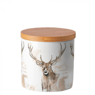 Porcelán konyhai tároló - 10x10cm - Antlers
