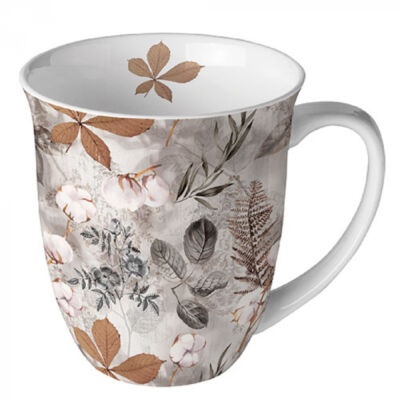 Porcelán bögre - 400ml - Cotton