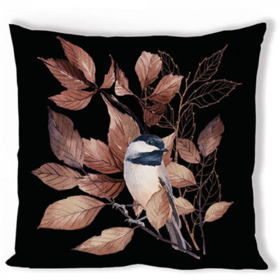 Párnahuzat - 40x40cm - Lovely Chickadee
