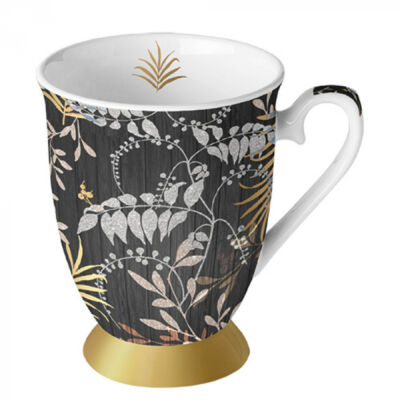 Porcelán bögre - 250ml - Luxury Leaves