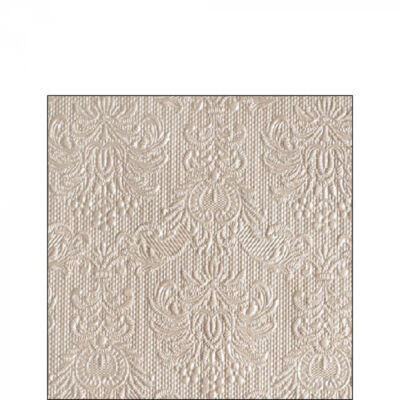 Elegance pearl taupe papírszalvéta 25x25 cm, 15 db / csomag