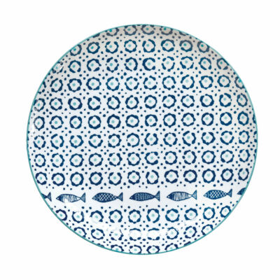 Porcelán lapostányér 27,5cm, Sea Shore