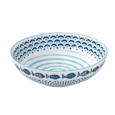 Porcelán mélytányér 18,5cm, Sea Shore