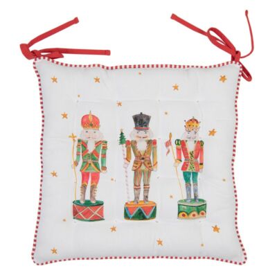 Karácsonyi mintás székpárna - 40x40cm - Happy Little Christmas